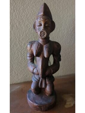 Authentic Reproductions Royalite W African Yoruba Fertility Statue Replica MCM